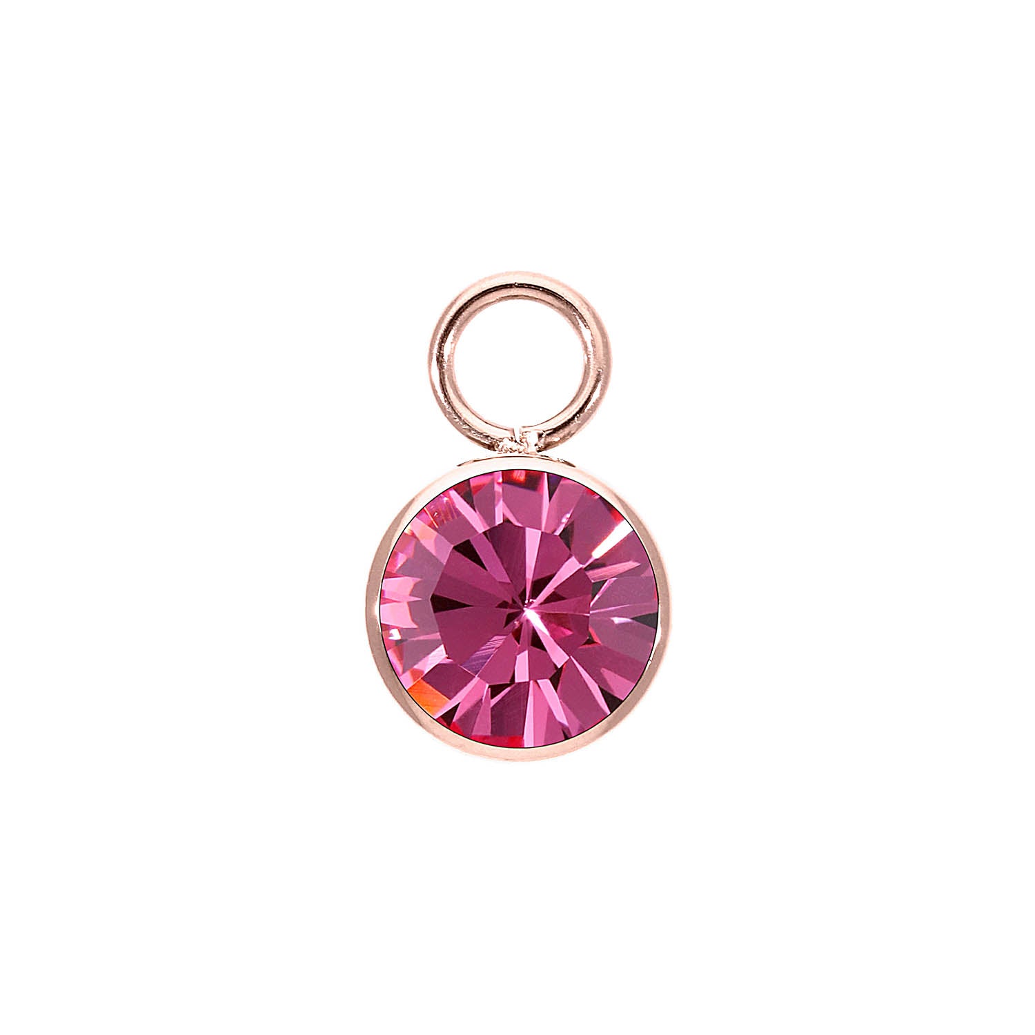 Bottone Charm 0.4" - Rose Gold rose