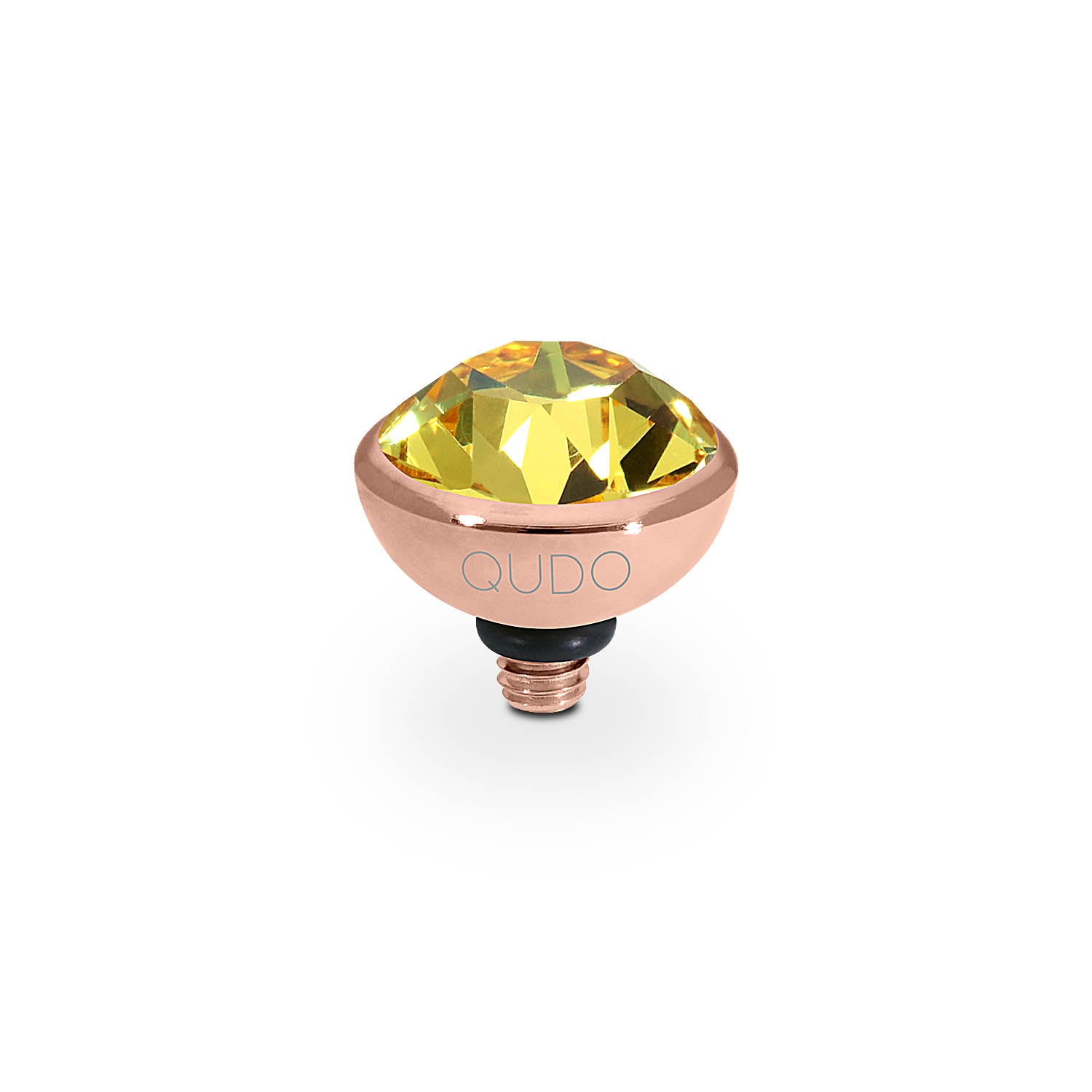 Bottone Top 0.4" - Rose Gold light topaz