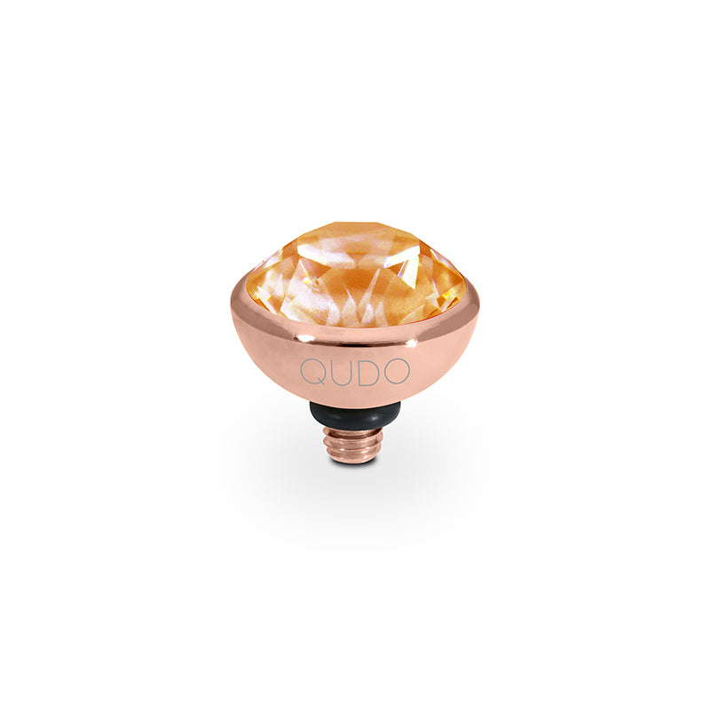 Bottone Top 0.4" - Rose Gold Crystal Mango Ignite