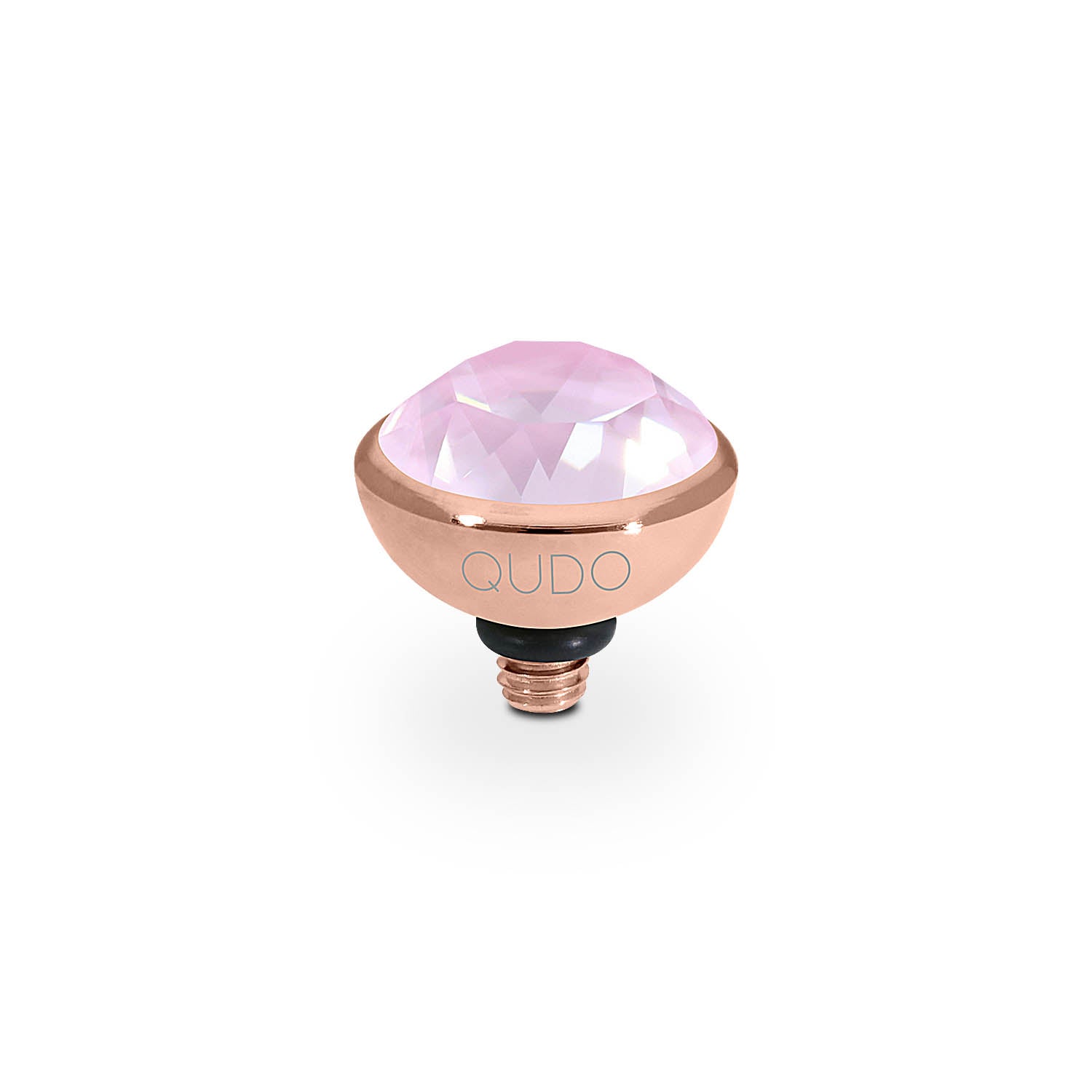 Bottone Top 0.4" - Rose Gold crystal soft rose ignite