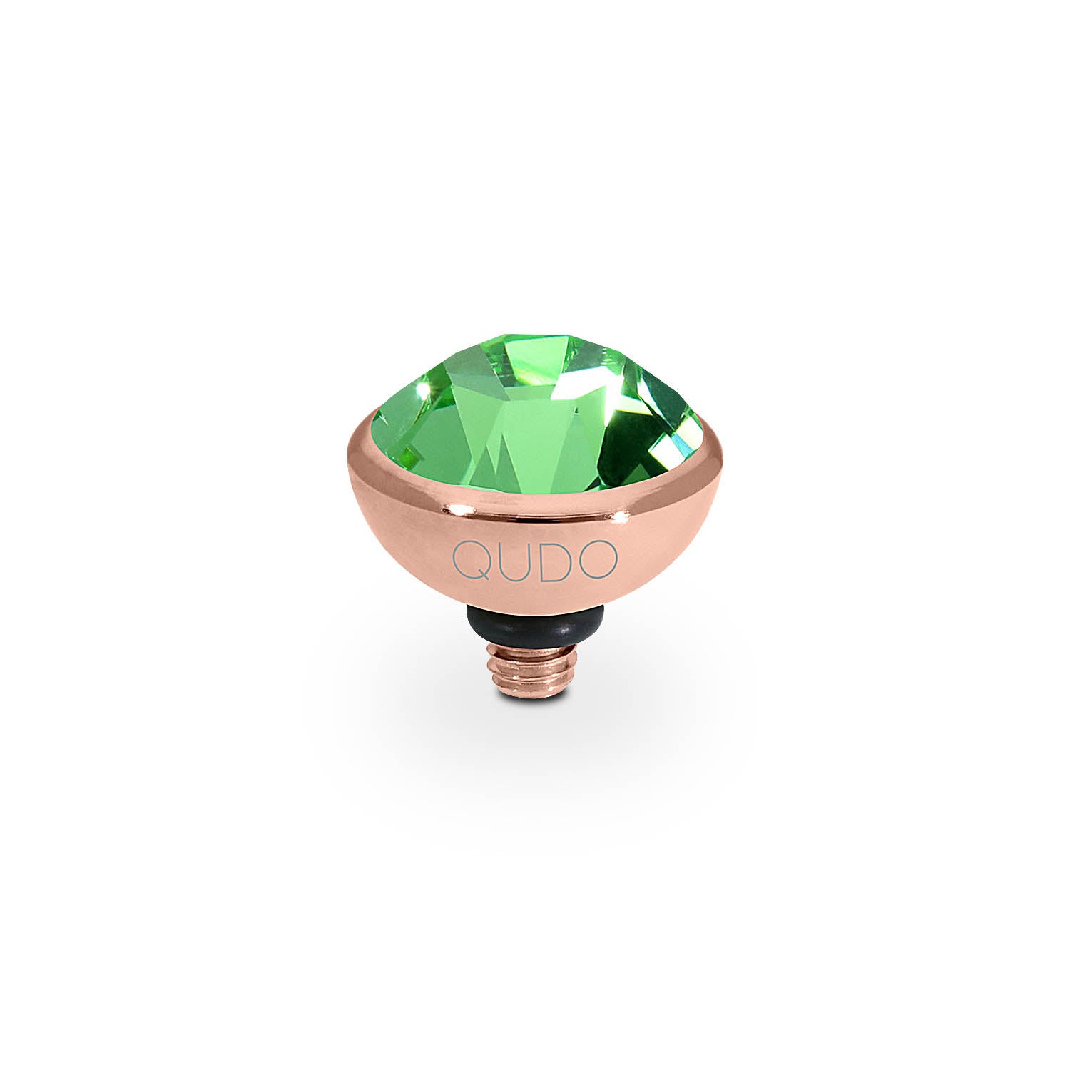 Bottone Top 0.4" - Rose Gold peridot