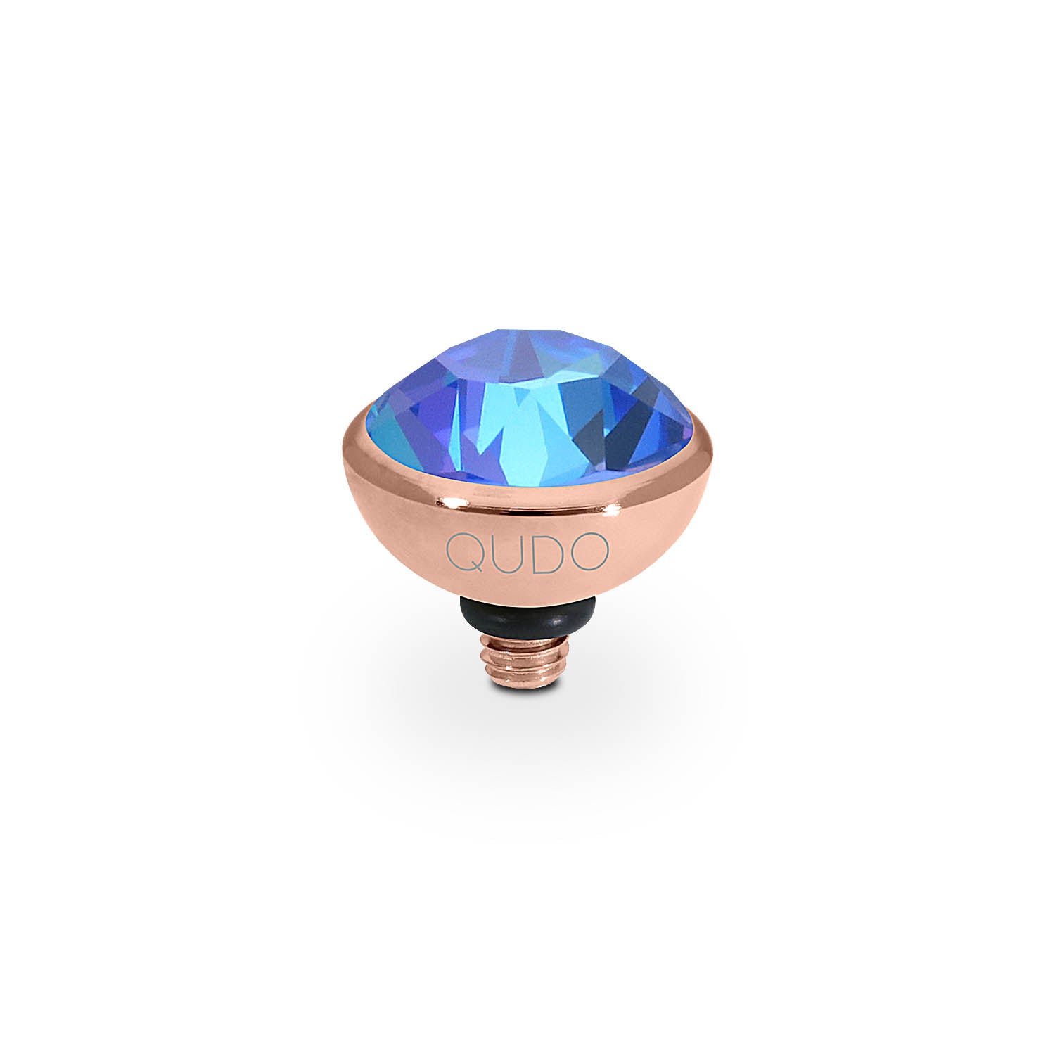 Bottone Top 0.4" - Rose Gold royal blue delite