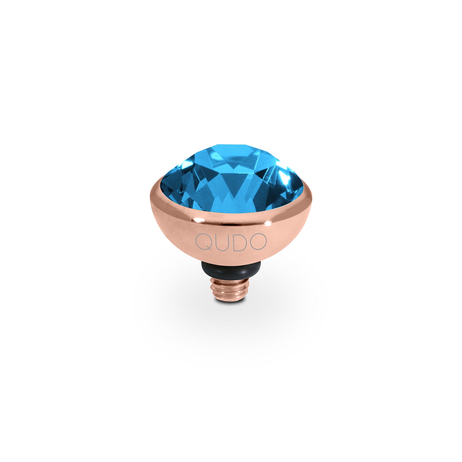 Bottone Top 0.4" - Rose Gold Denim Blue