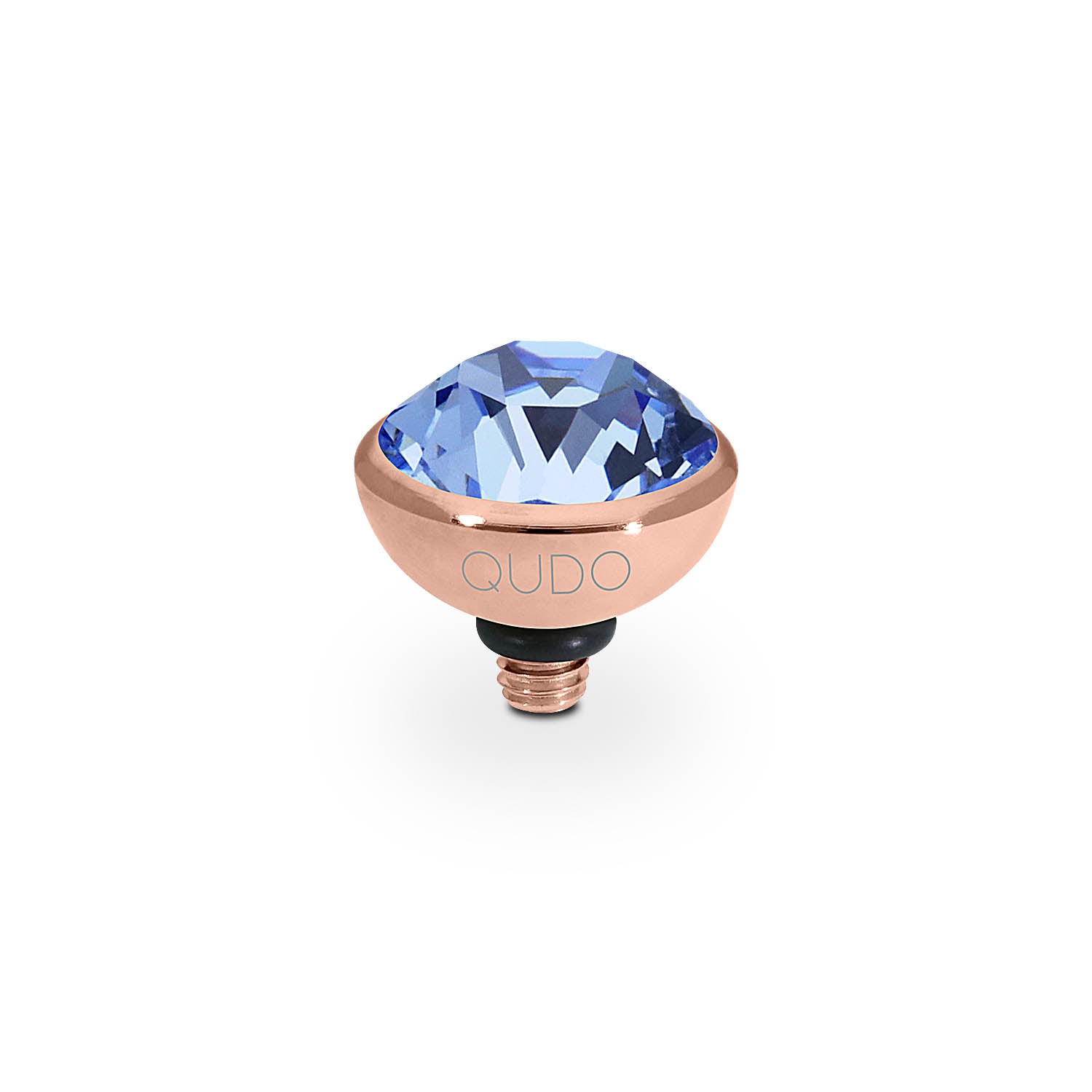Bottone Top 0.4" - Rose Gold light sapphire