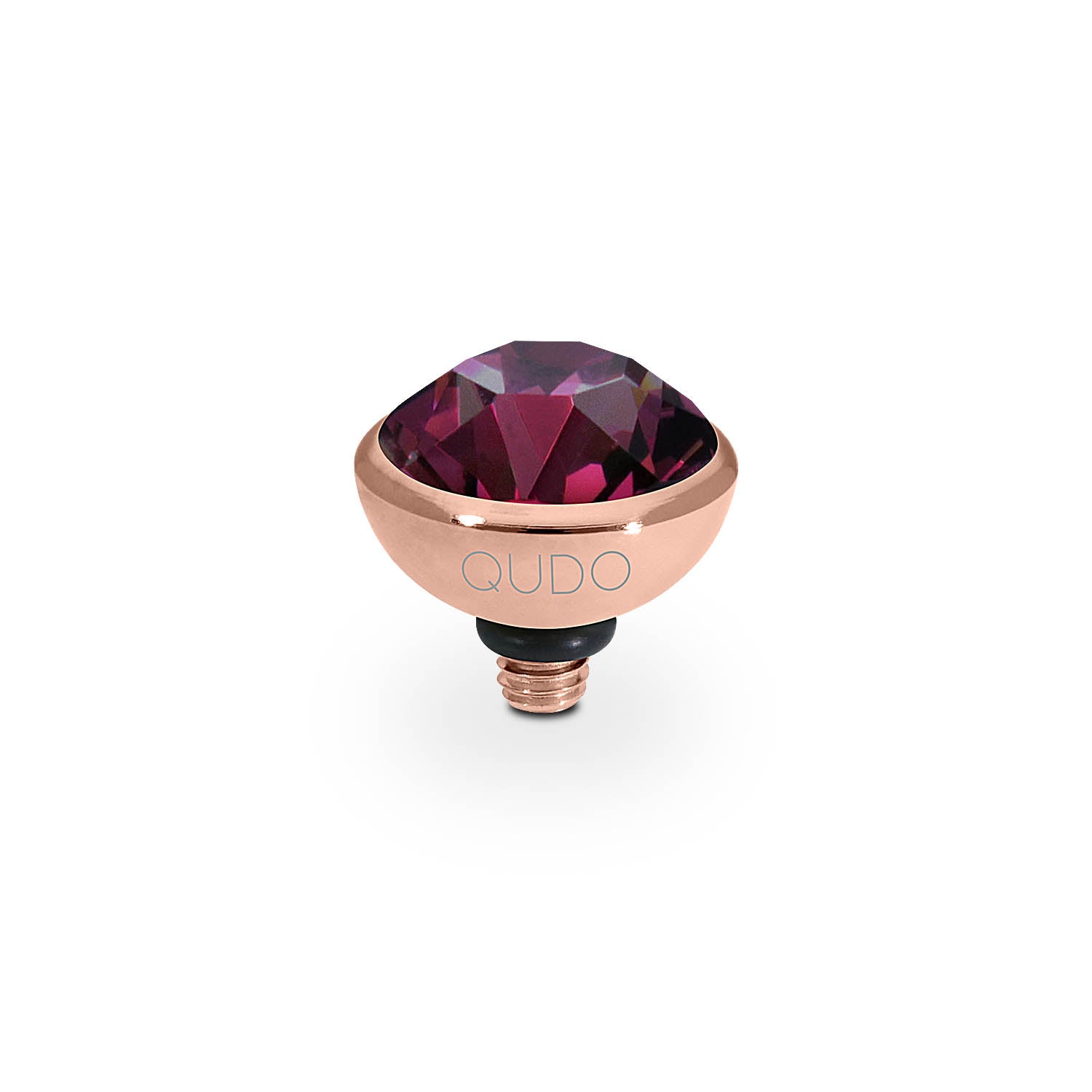 Bottone Top 0.4" - Rose Gold amethyst
