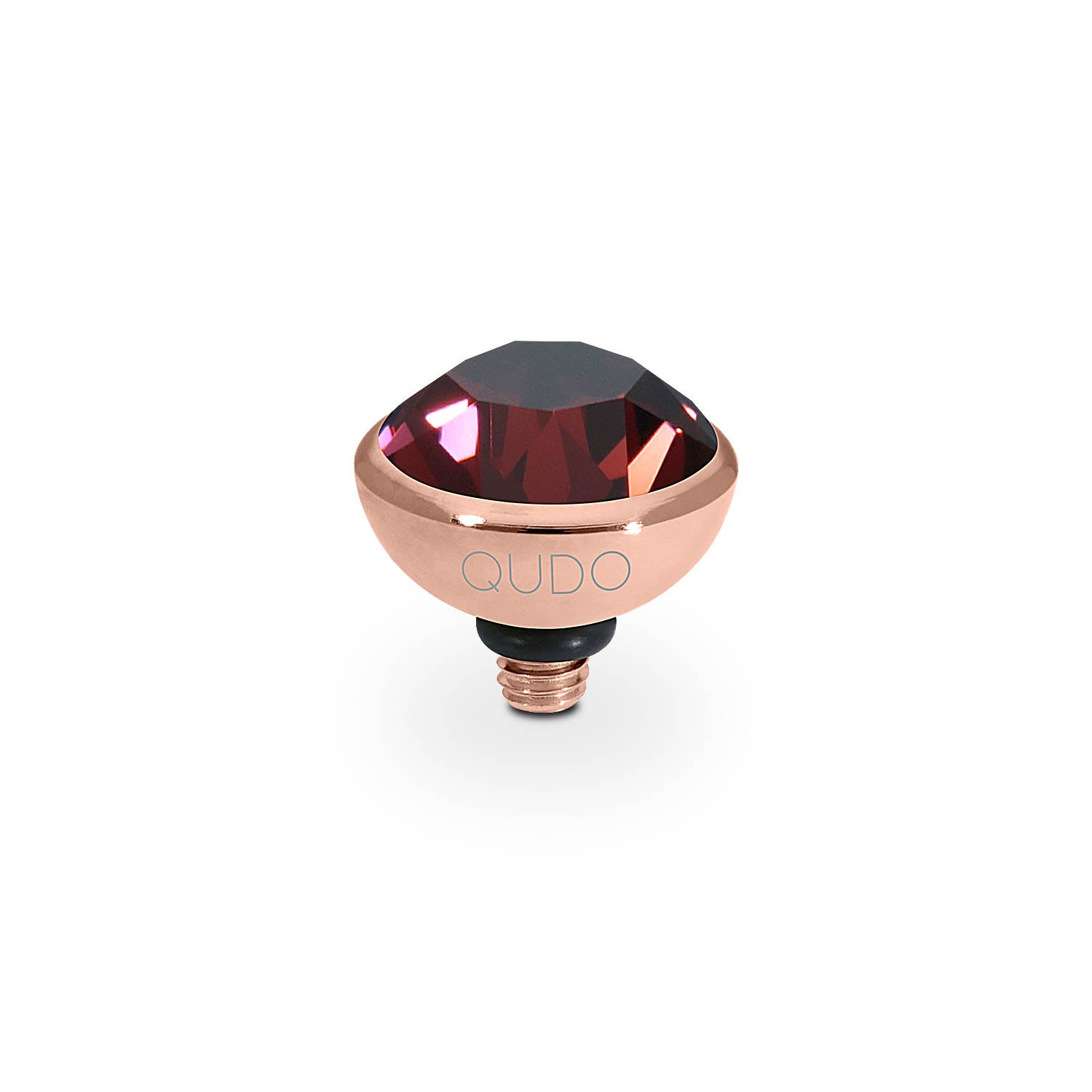Bottone Top 0.4" - Rose Gold Burgundy