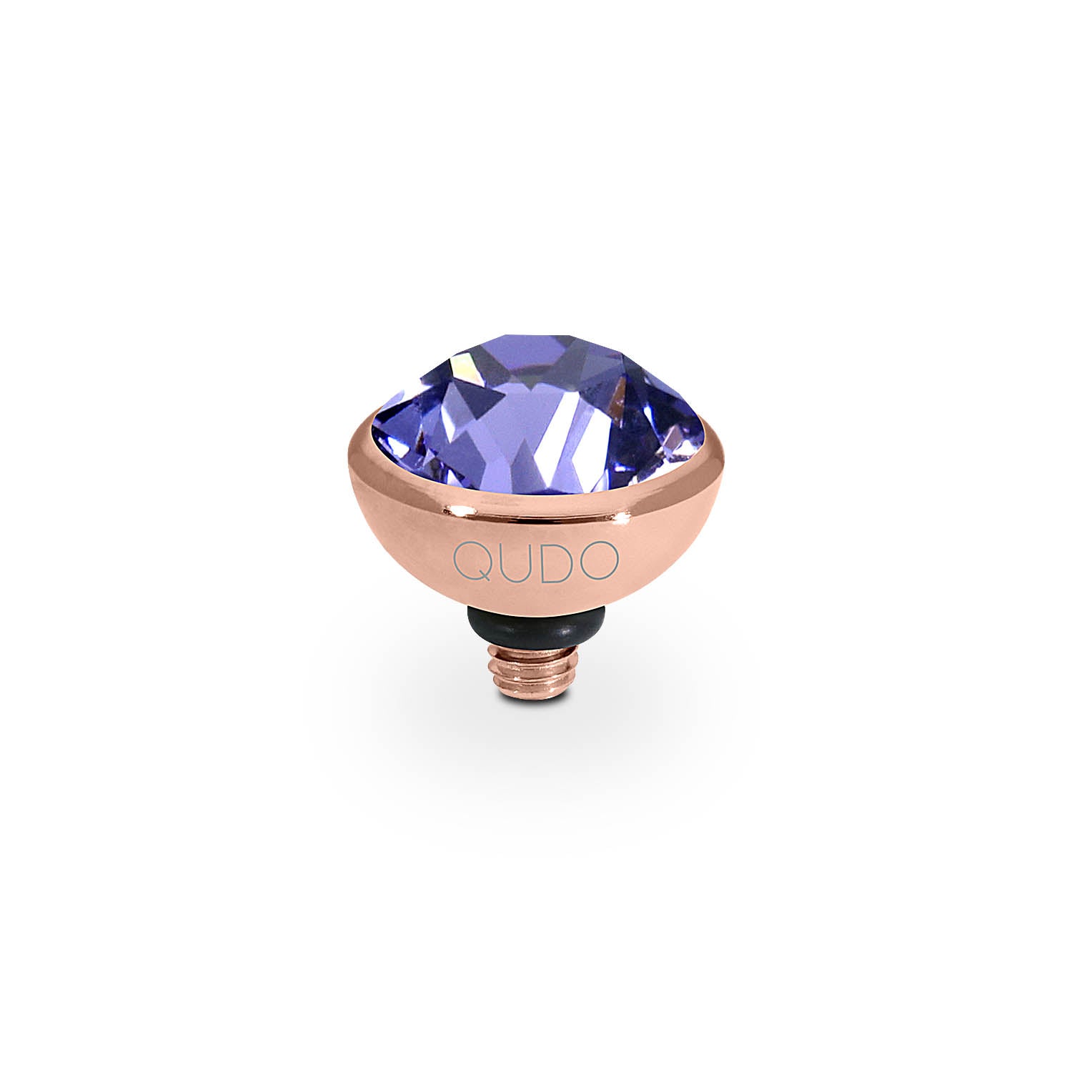 Bottone Top 0.4" - Rose Gold tanzanite