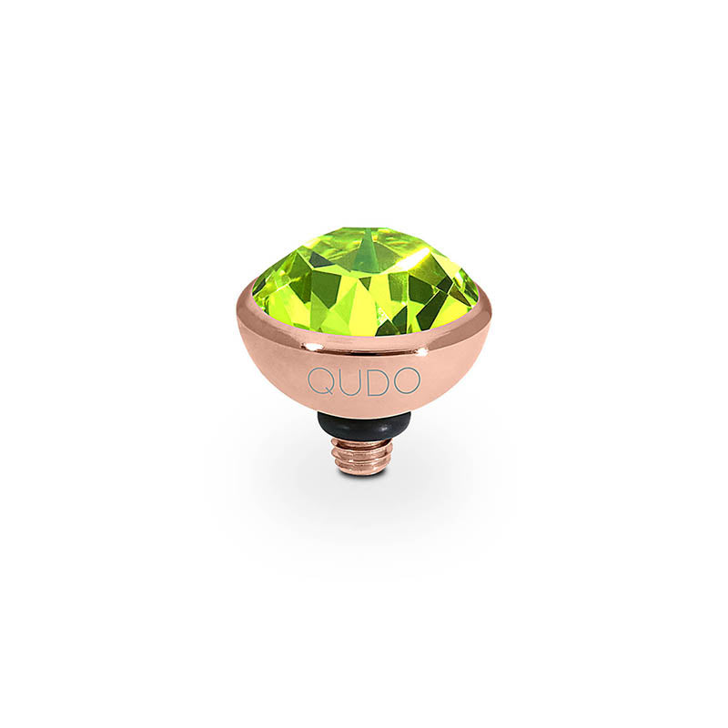 Bottone Top 0.4" - Rose Gold Citrus Green