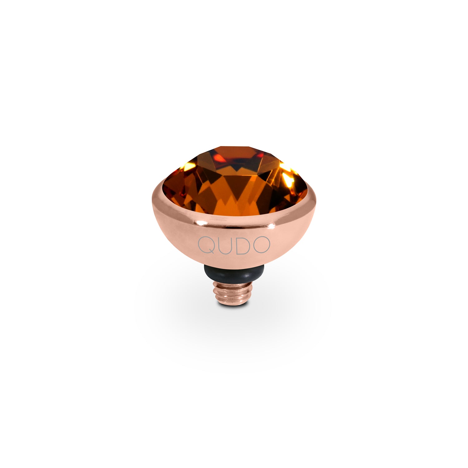 Bottone Top 0.4" - Rose Gold Smoked Topaz