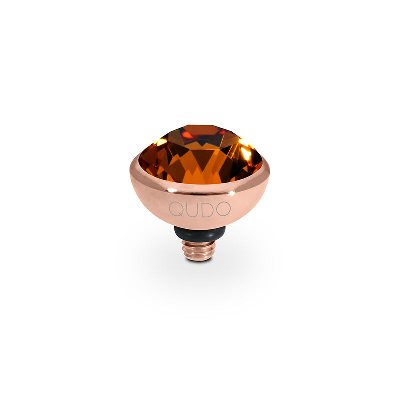 Bottone Top 0.4" - Rose Gold Smoked Topaz