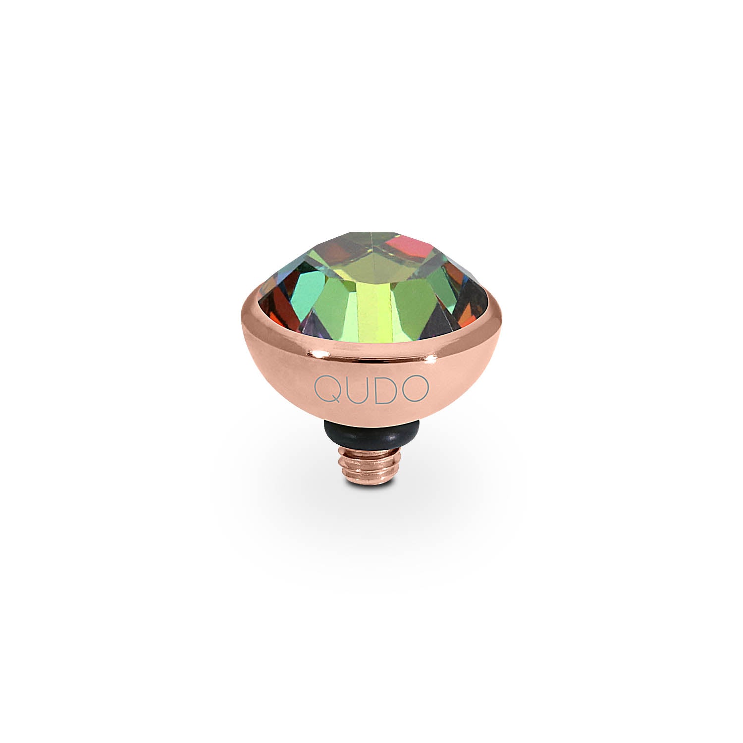 Bottone Top 0.4" - Rose Gold Crystal Vitrail Medium