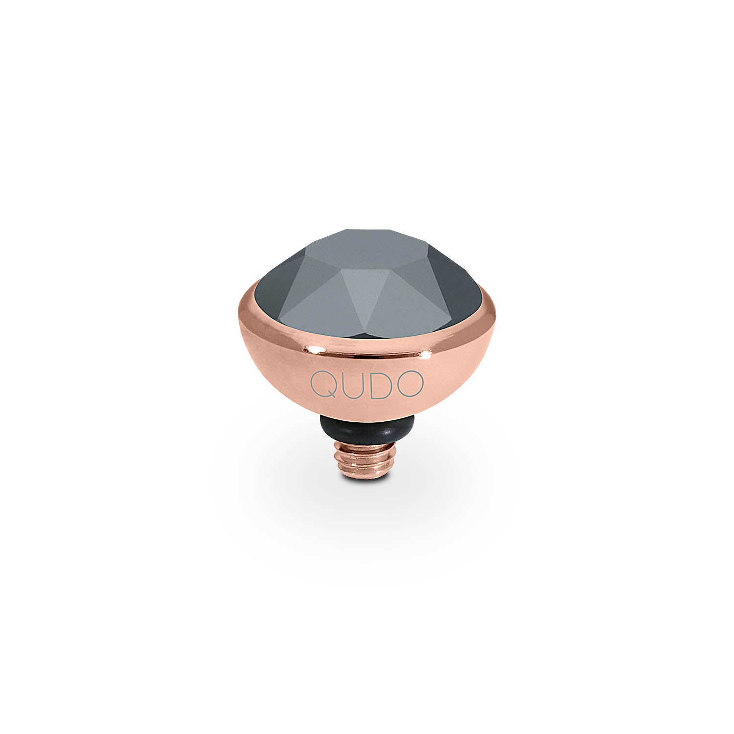 Bottone Top 0.4" - Rose Gold jet hematite