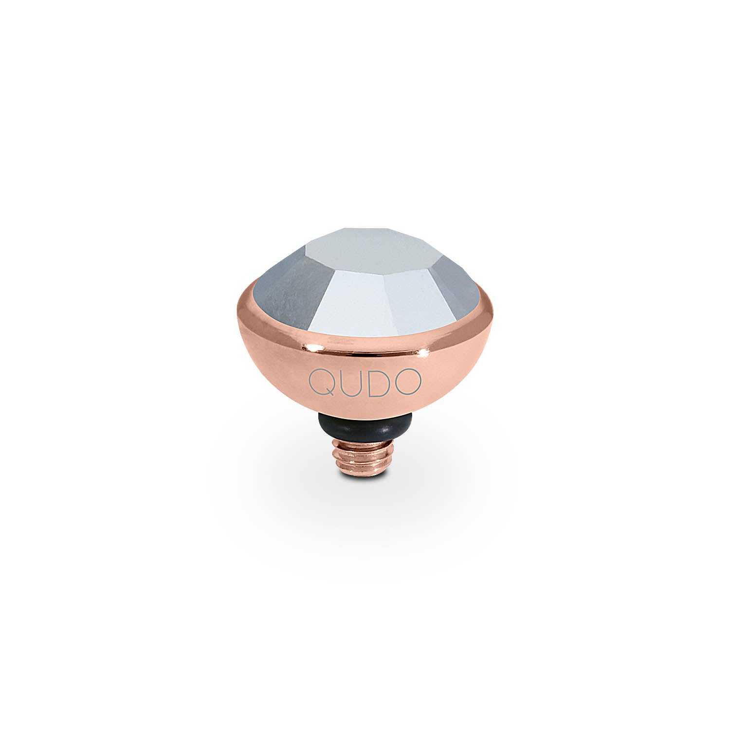 Bottone Top 0.4" - Rose Gold crystal labrador