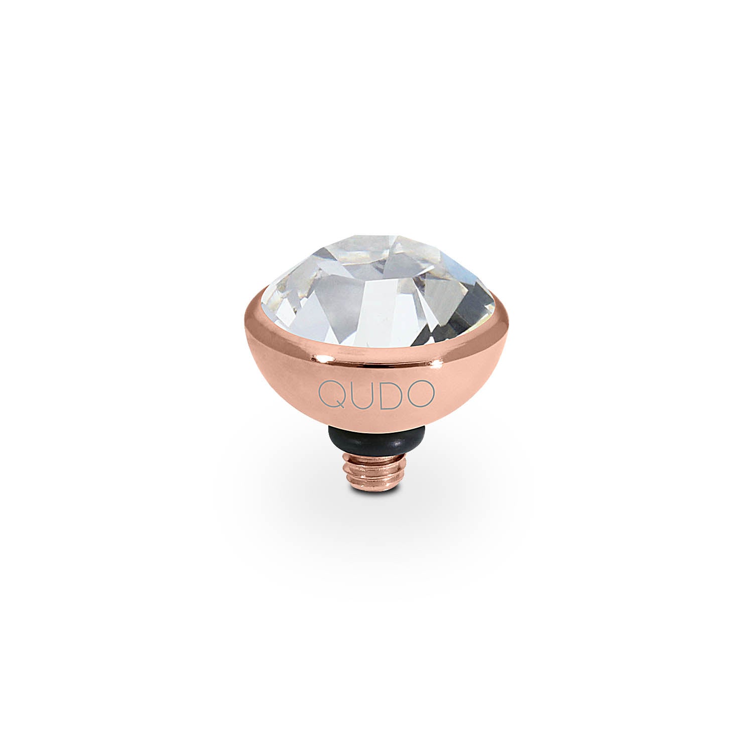 Bottone Top 0.4" - Rose Gold crystal