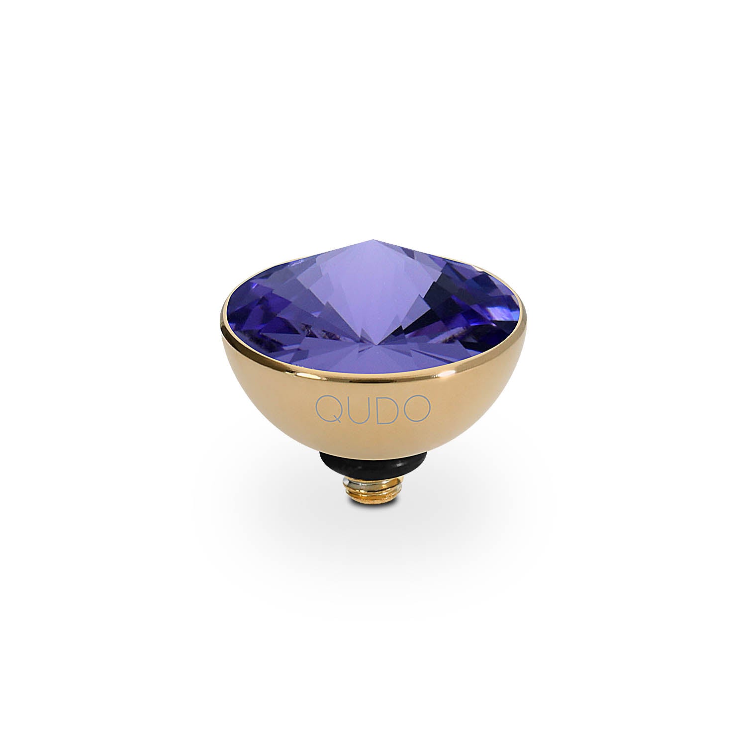 Bottone Top 0.45"  - Gold tanzanite