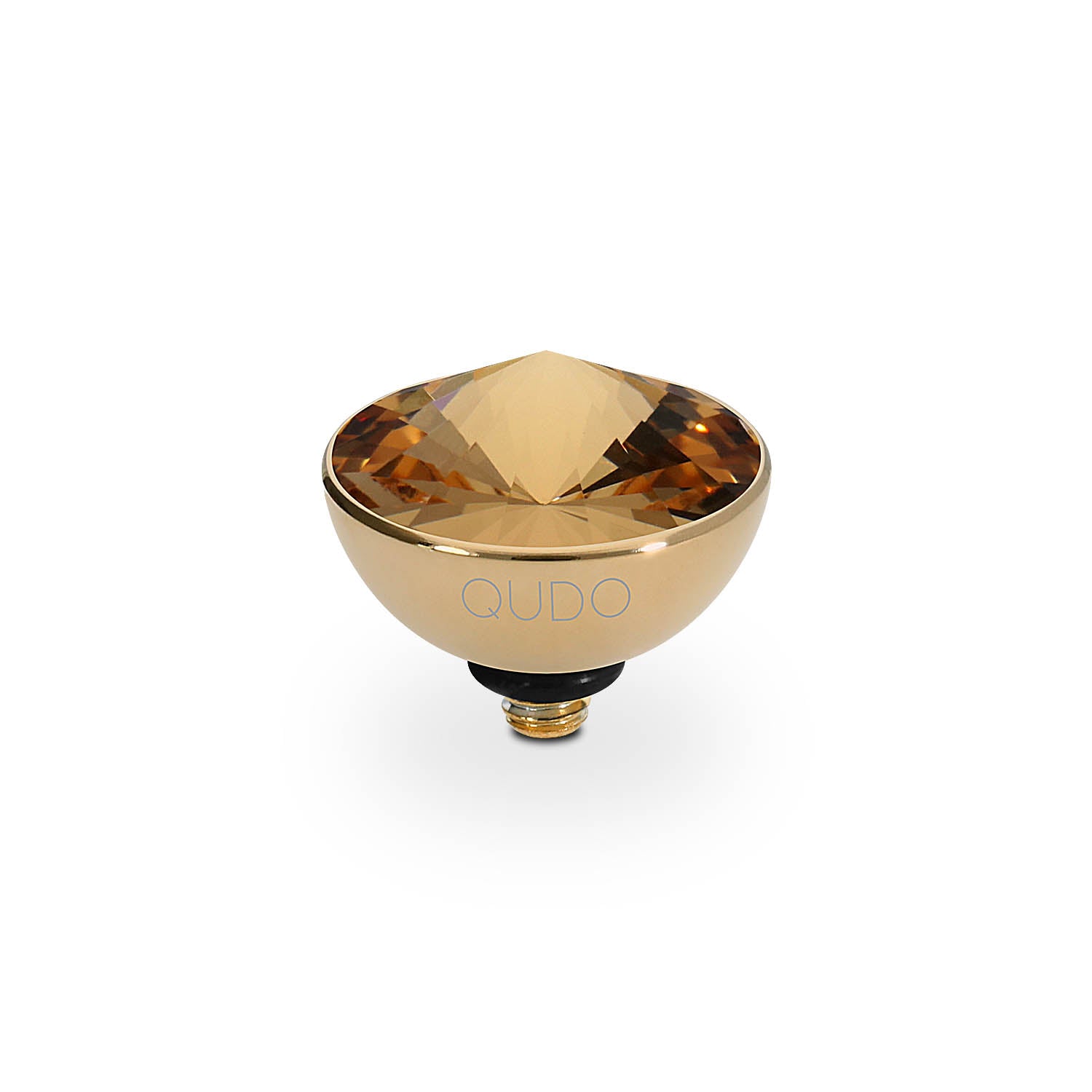 Bottone Top 0.45"  - Gold light colorado topaz