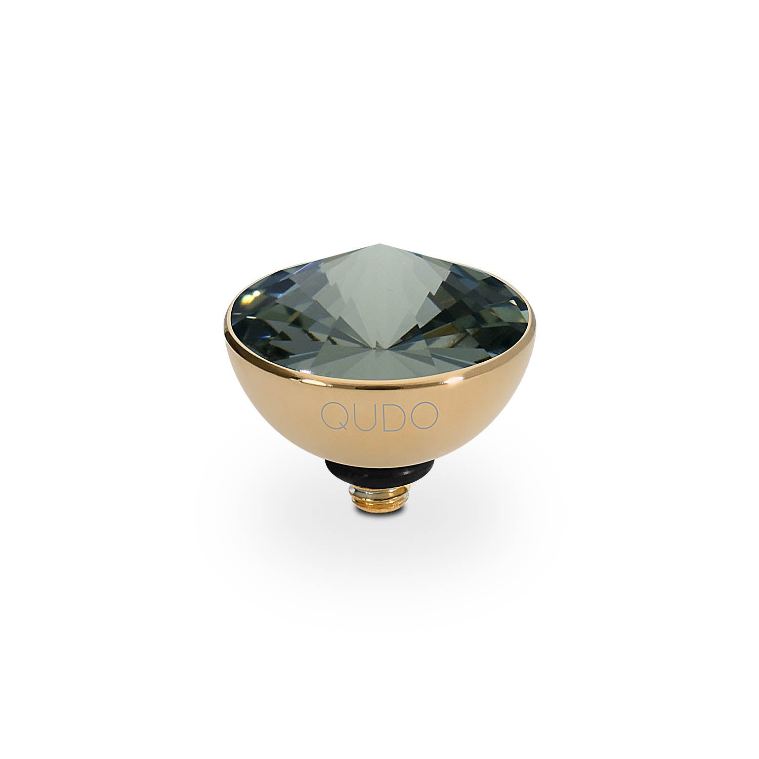 Bottone Top 0.45"  - Gold black diamond