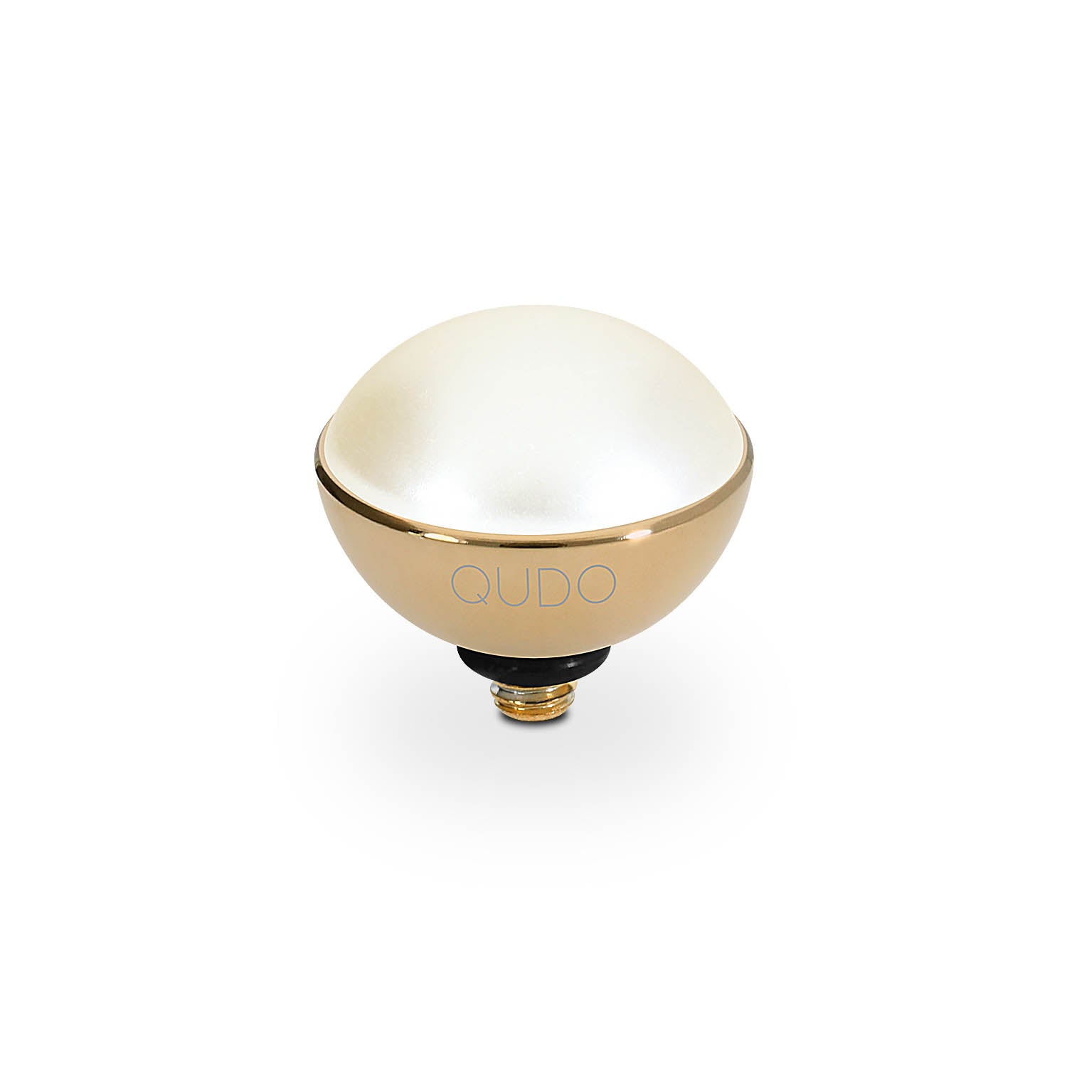 Bottone Top 0.45"  - Gold cream pearl
