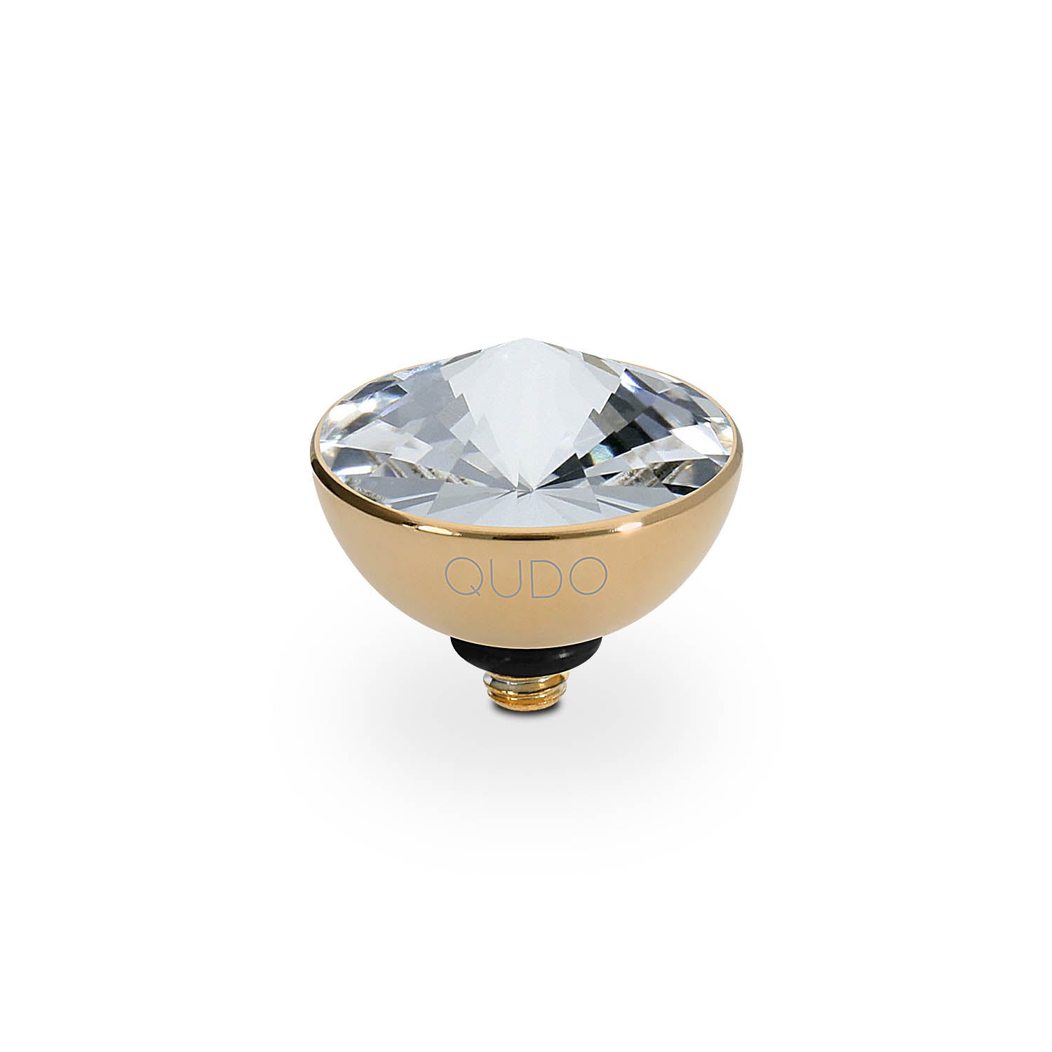 Bottone Top 0.45"  - Gold crystal