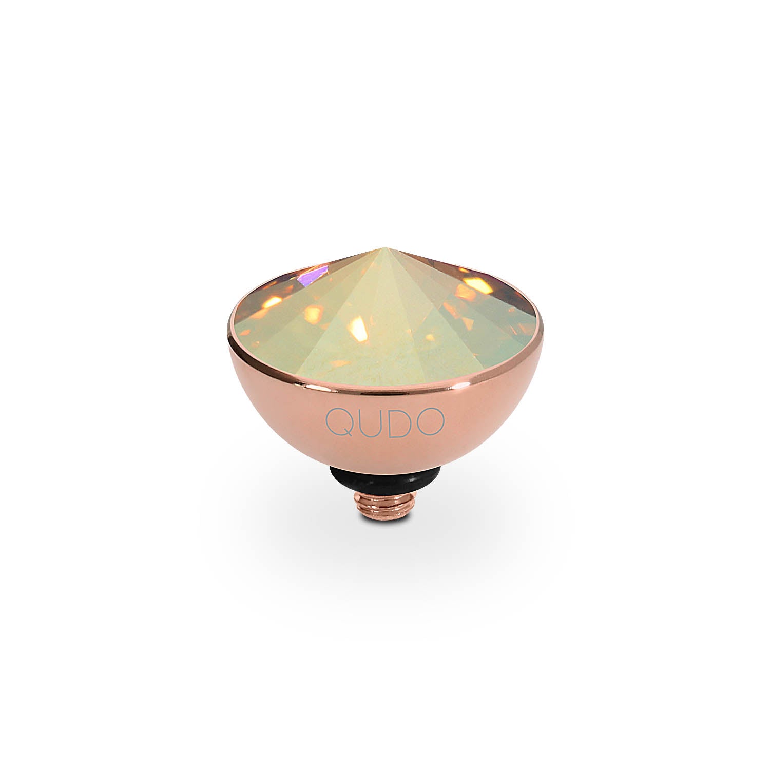 Bottone Top 0.45" - Rose Gold metallic sunshine