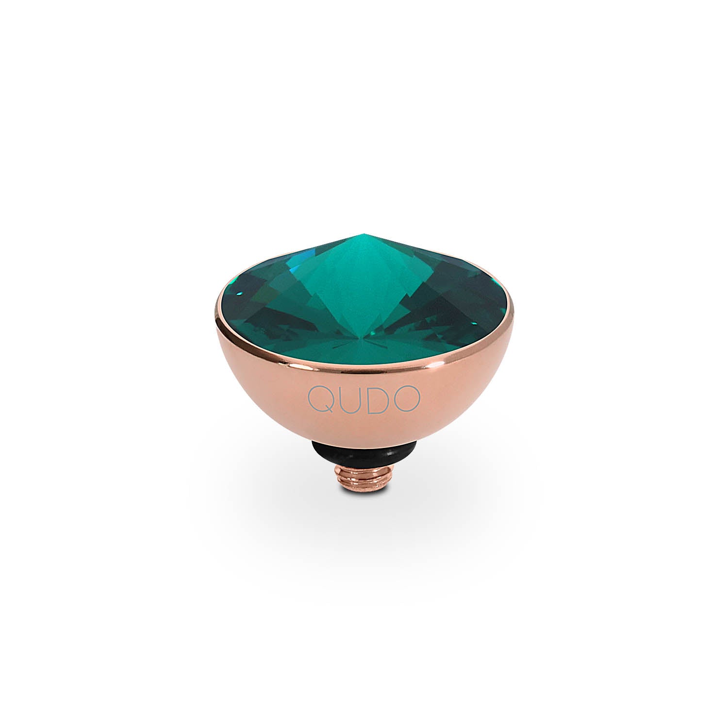 Bottone Top 0.45" - Rose Gold emerald