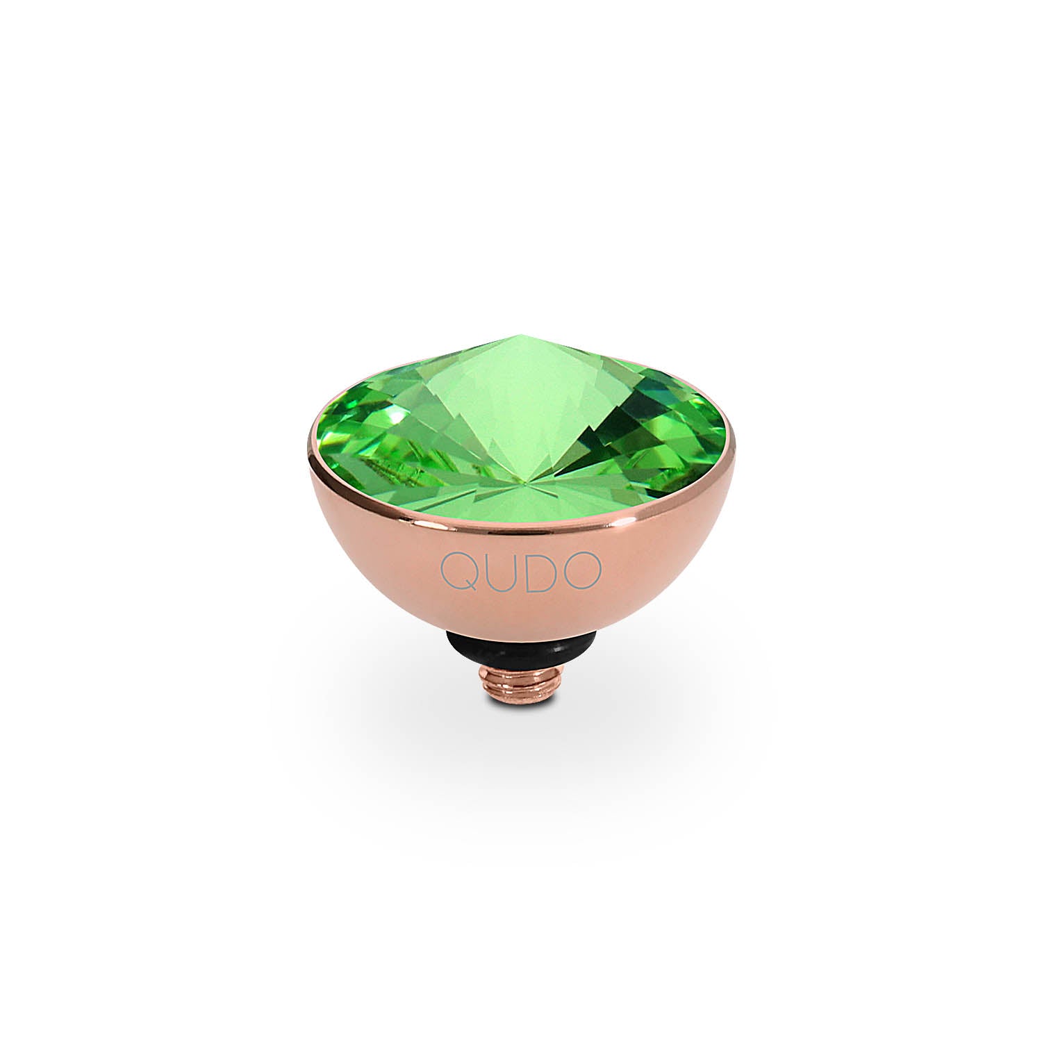 Bottone Top 0.45" - Rose Gold peridot