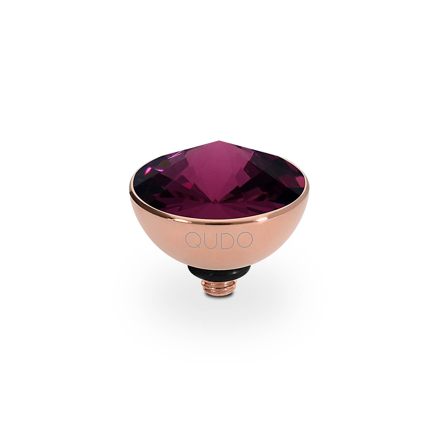 Bottone Top 0.45" - Rose Gold amethyst