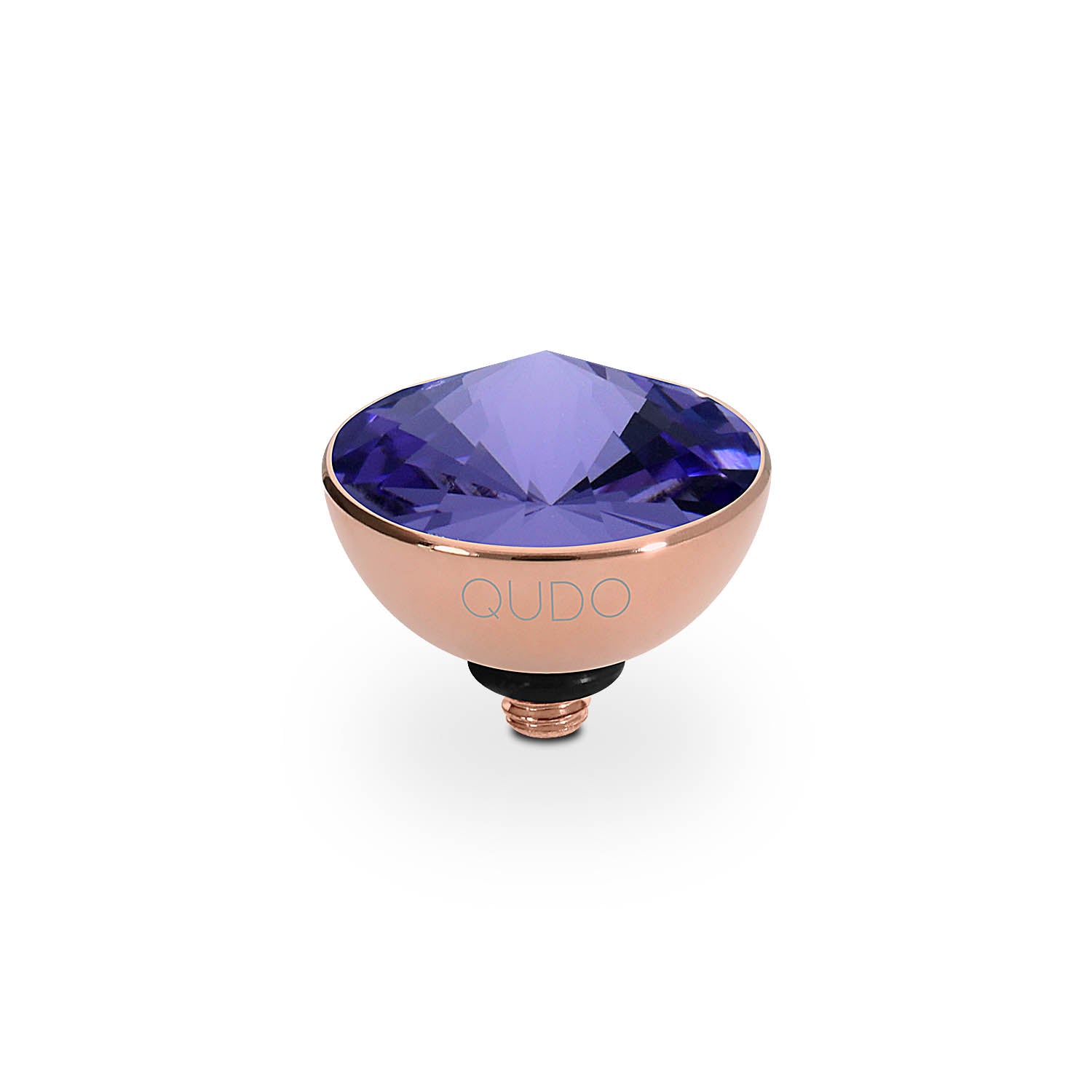 Bottone Top 0.45" - Rose Gold tanzanite