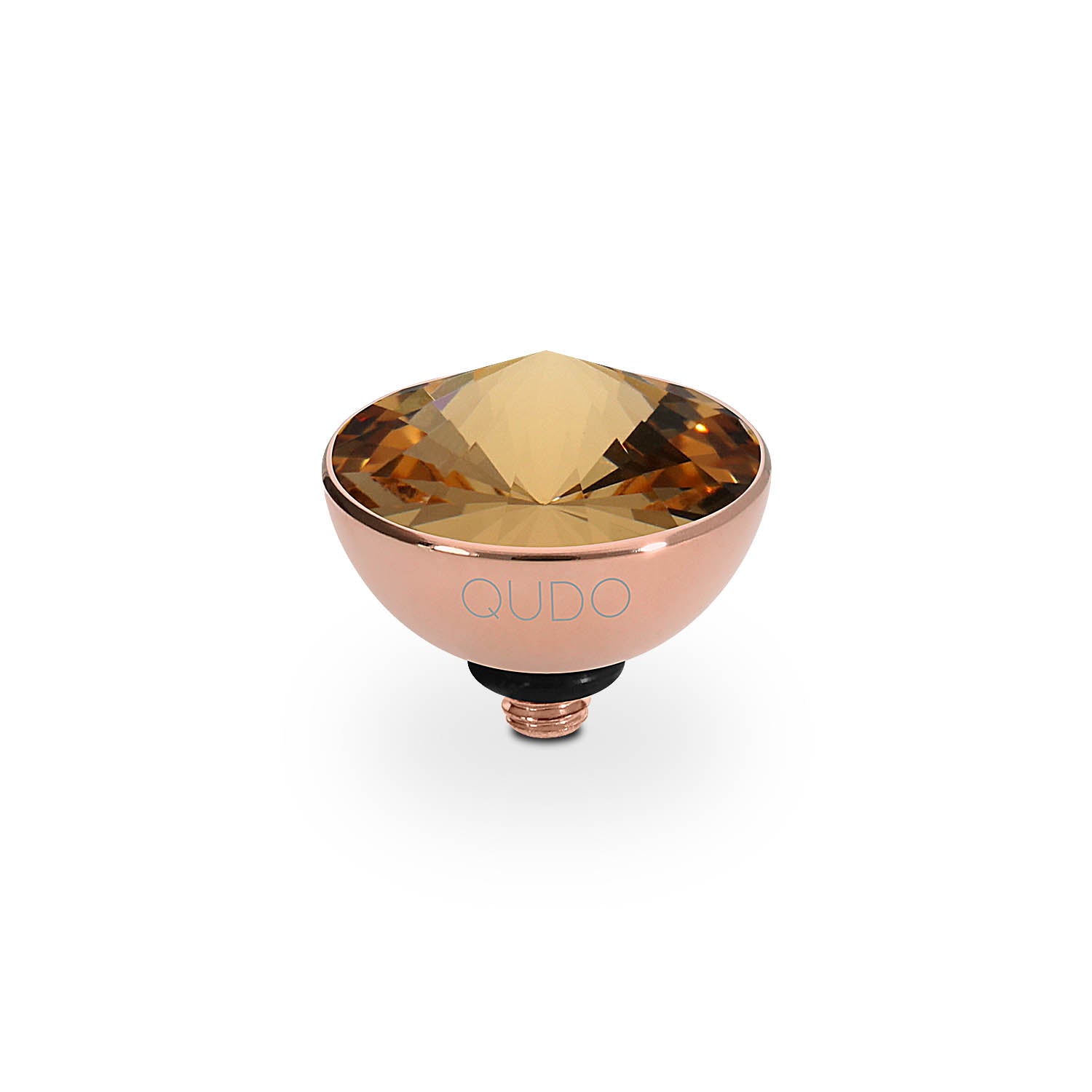 Bottone Top 0.45" - Rose Gold light colorado topaz