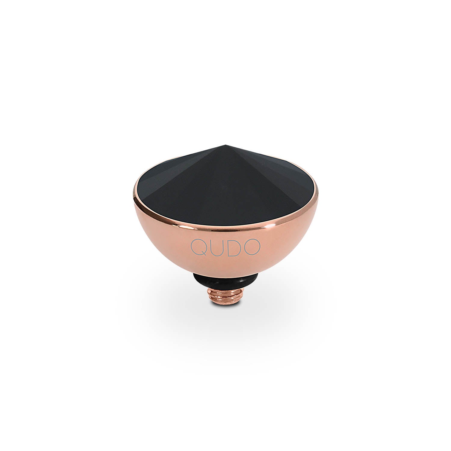Bottone Top 0.45" - Rose Gold jet