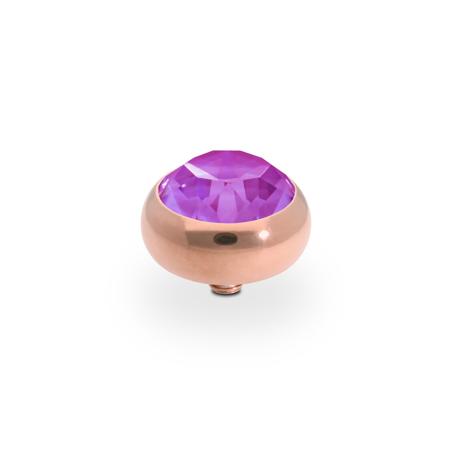 Sesto Top 0.4" - Rose Gold Crystal Electric Violet Ignite