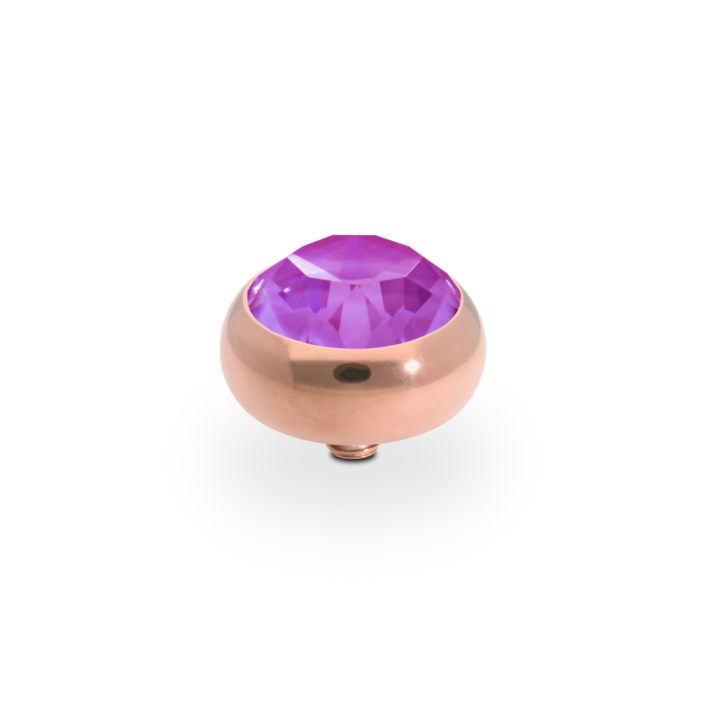 Sesto Top 0.4" - Rose Gold Crystal Electric Violet Ignite