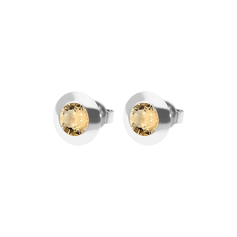 Tondo Stud Earring 0.35" - Silver