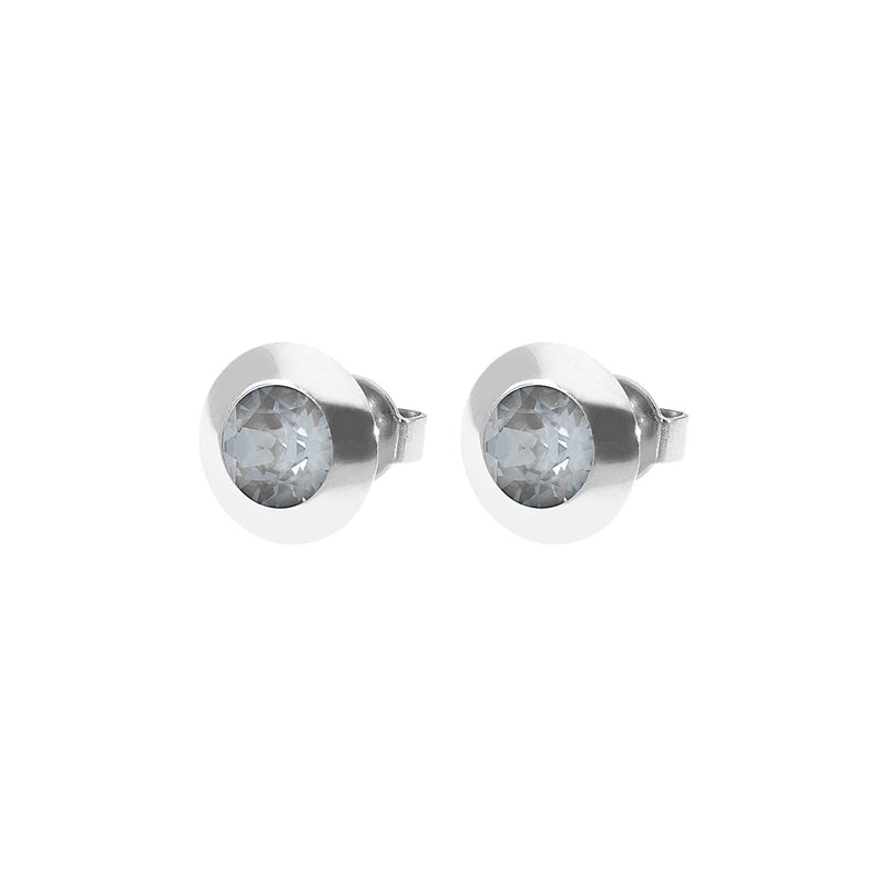 Tondo Stud Earring 0.35" - Silver