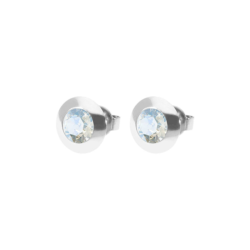Tondo Stud Earring 0.35" - Silver