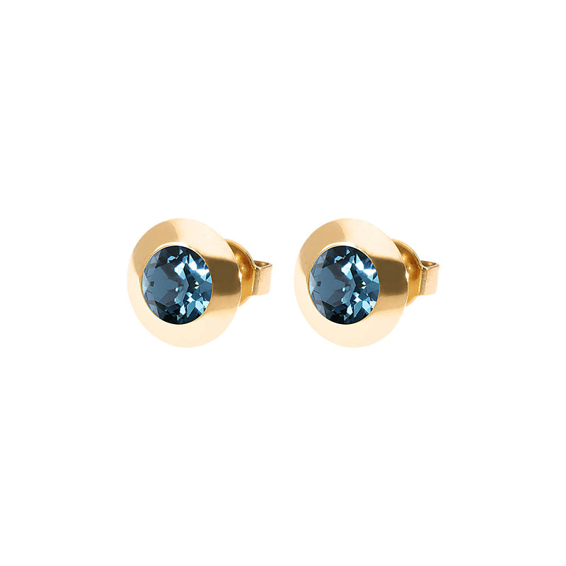 Tondo Stud Earring 0.35" - Gold montana