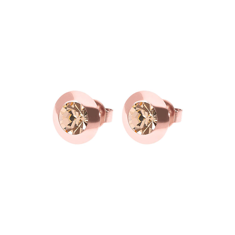 Tondo Stud Earring 0.35" - Rose Gold