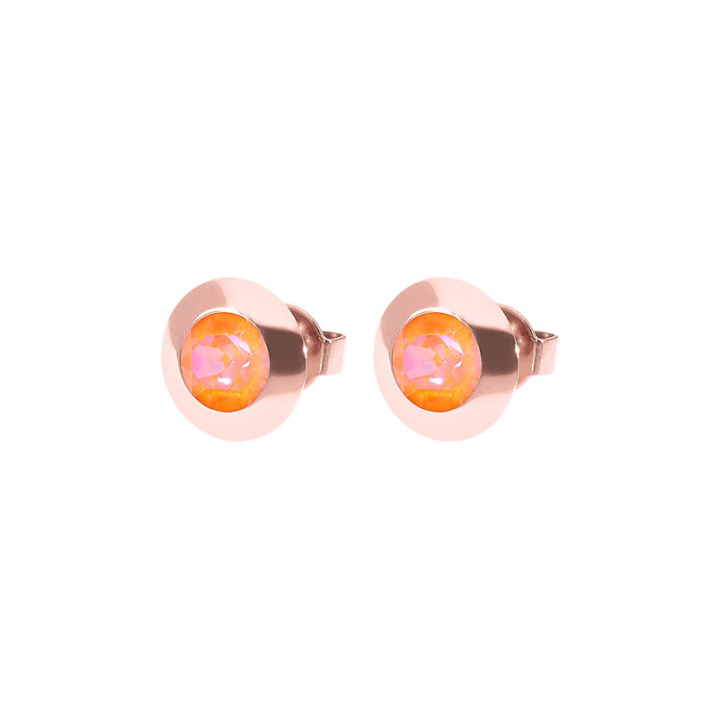 Tondo Stud Earring 0.35" - Rose Gold