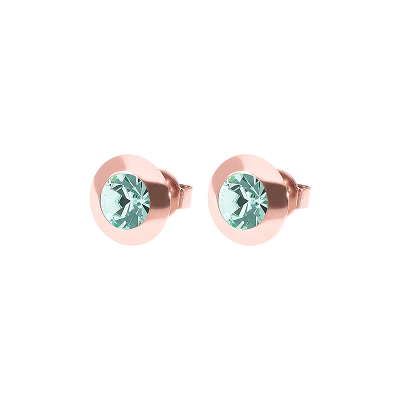 Tondo Stud Earring 0.35" - Rose Gold