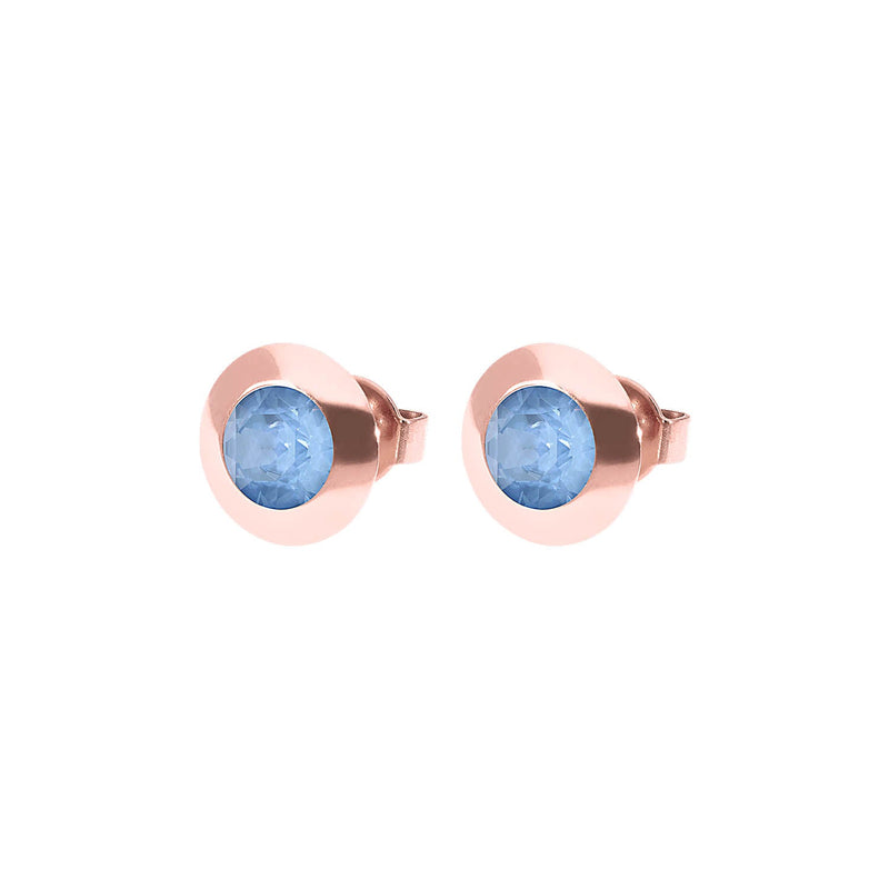 Tondo Stud Earring 0.35" - Rose Gold