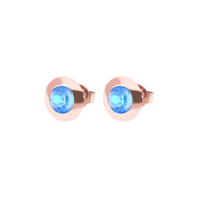 Tondo Stud Earring 0.35" - Rose Gold