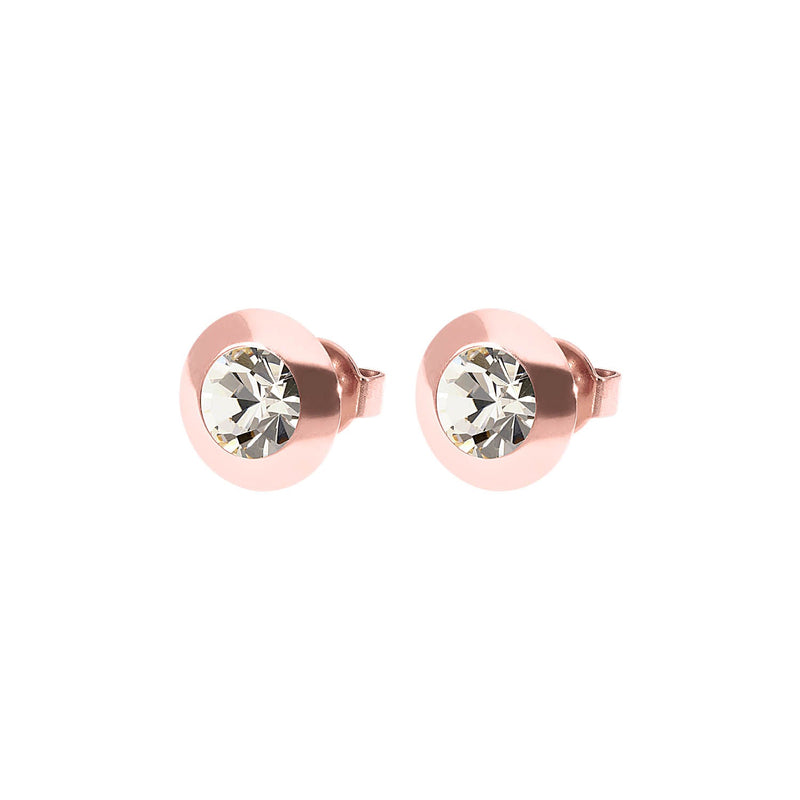 Tondo Stud Earring 0.35" - Rose Gold