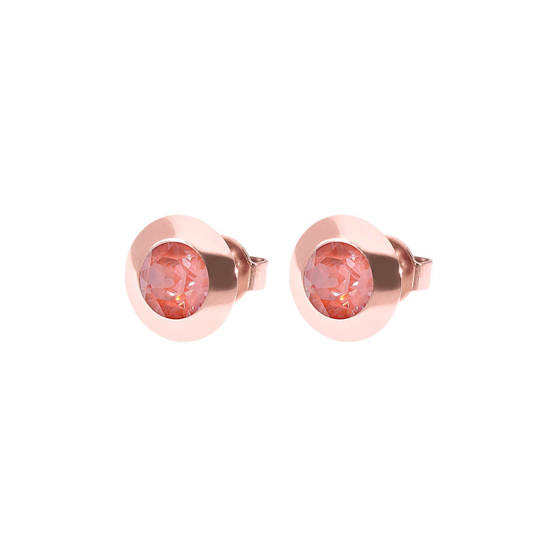 Tondo Stud Earring 0.35" - Rose Gold
