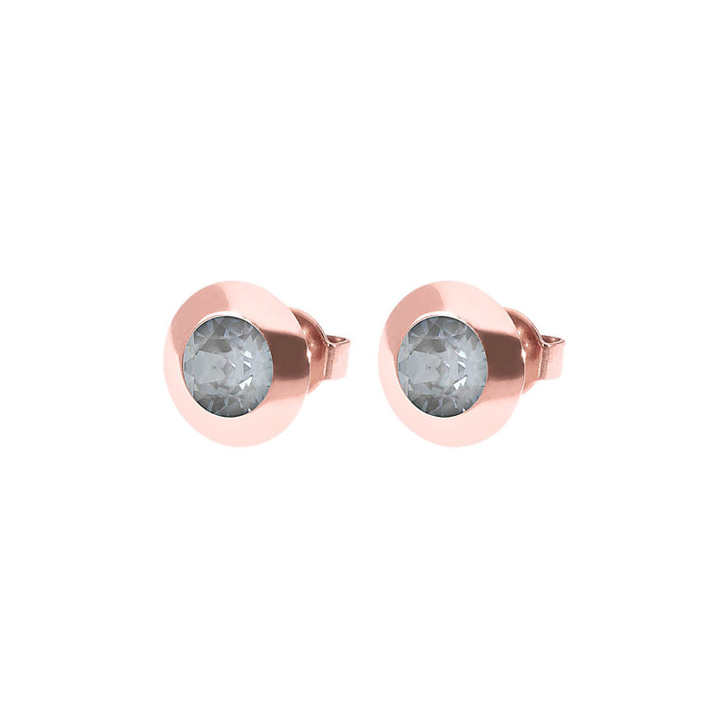 Tondo Stud Earring 0.35" - Rose Gold