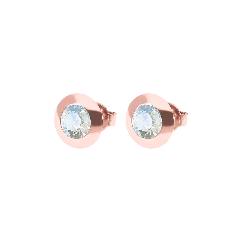 Tondo Stud Earring 0.35" - Rose Gold