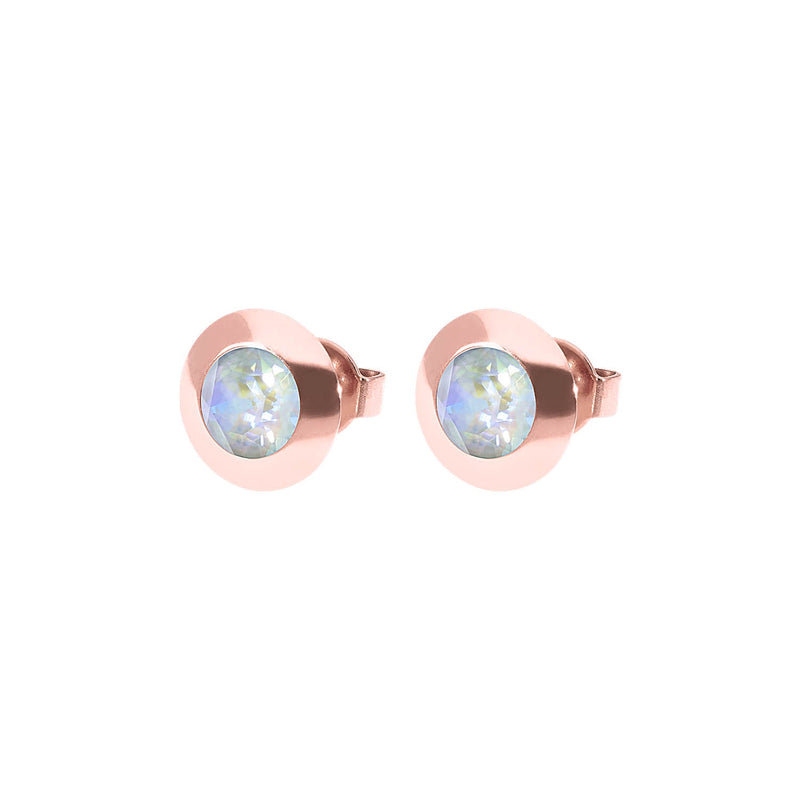 Tondo Stud Earring 0.35" - Rose Gold