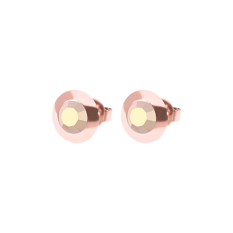 Tondo Stud Earring 0.35" - Rose Gold