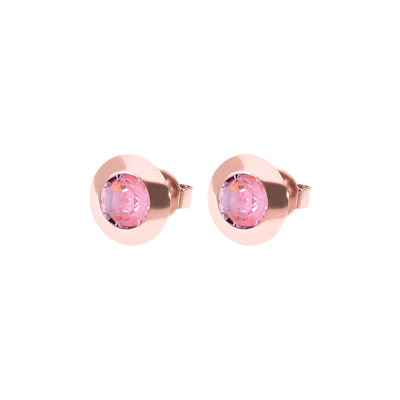 Tondo Stud Earring 0.35" - Rose Gold