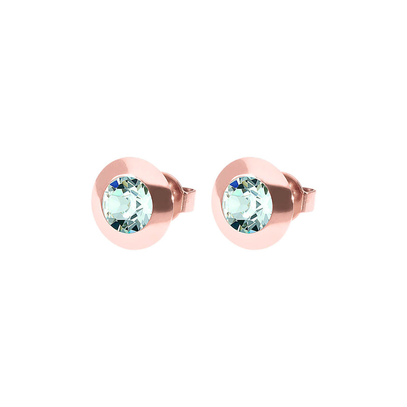 Tondo Stud Earring 0.35" - Rose Gold