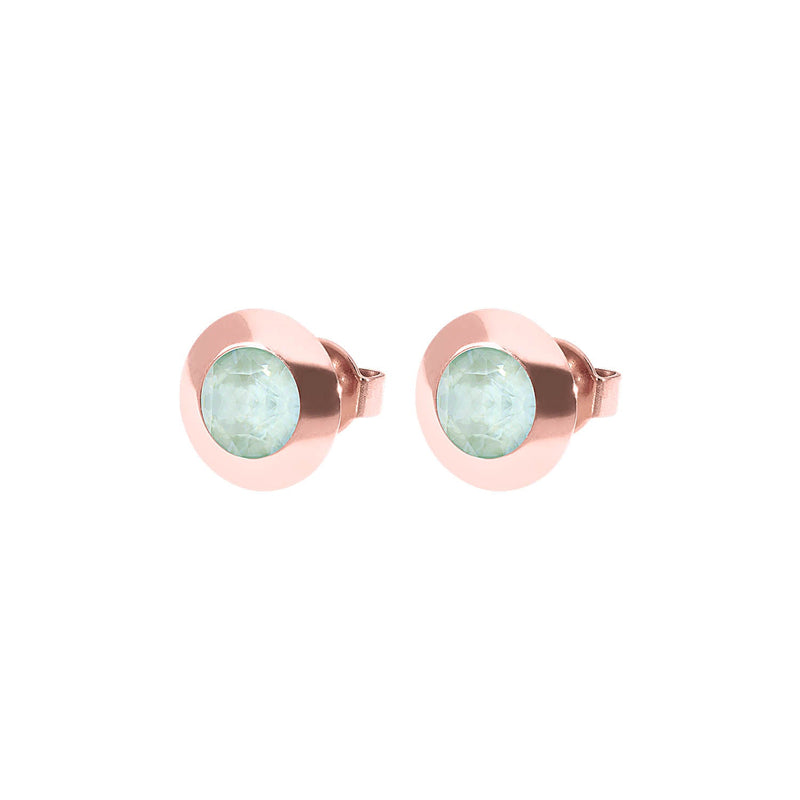 Tondo Stud Earring 0.35" - Rose Gold